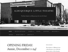 Tablet Screenshot of albuquerquelittletheatre.org